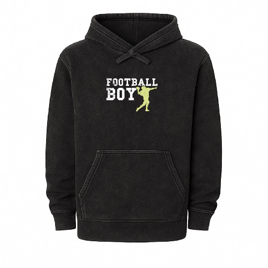 football boy Mineral Wash Hoodies
