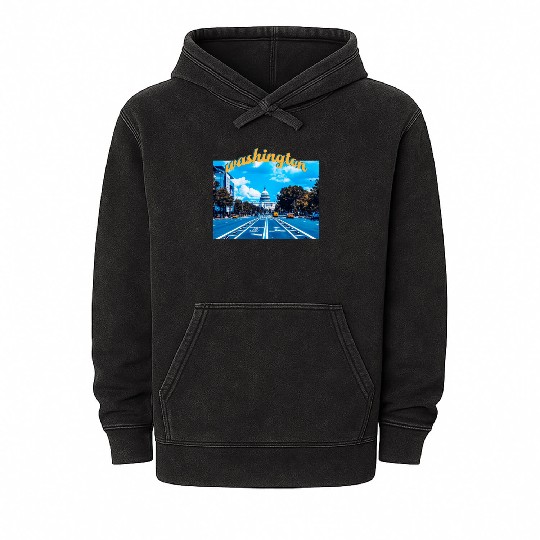 Washington DC Mineral Wash Hoodies