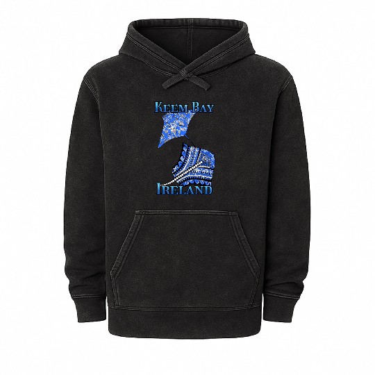 Keem Bay Vacation Tribal Stingrays Mineral Wash Hoodies
