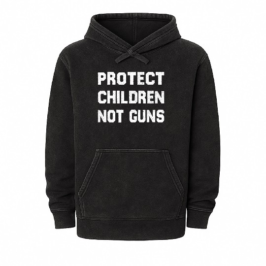 Stop Gun Violence No Gun Awareness Day Mineral Wash Hoodies