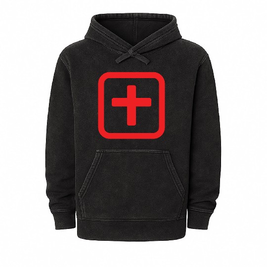 Japanese Number Ten 十 【Ju】 Kanji Mineral Wash Hoodies