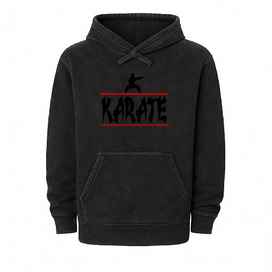 karate Mineral Wash Hoodies
