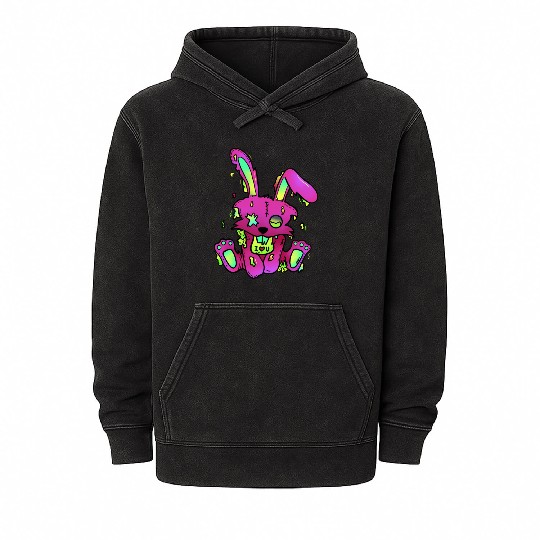 Toxic Bunny Mineral Wash Hoodies