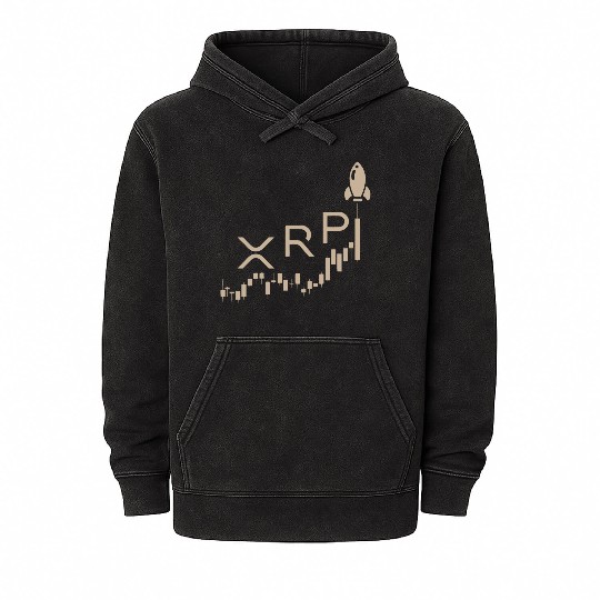 xrp moon 2022 Mineral Wash Hoodies