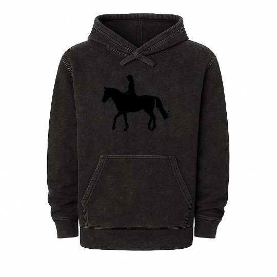Equestrian, Rider, Horse Riding, Horse, Rodeo Mineral Wash Hoodies