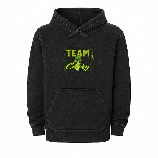 Celery Vegetable Mineral Wash Hoodies, Team Celery Mineral Wash Hoodies,