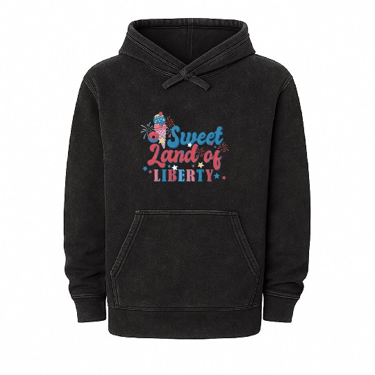Sweet Land Of Liberty Mineral Wash Hoodies