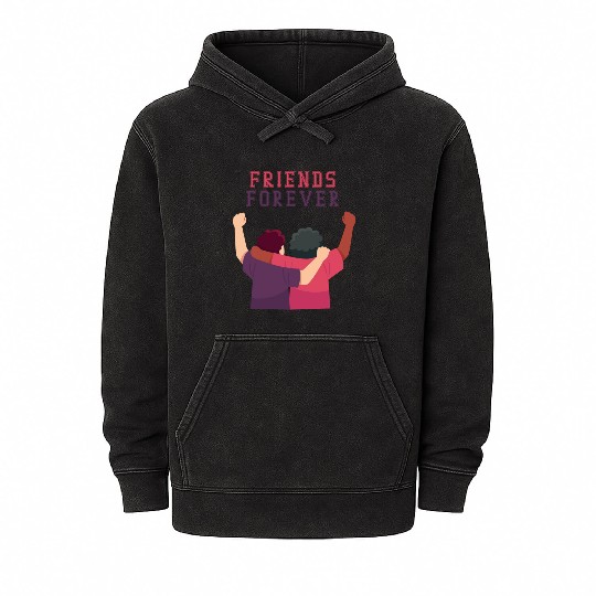 Cool Friends forever Mineral Wash Hoodies for friendship day to you
