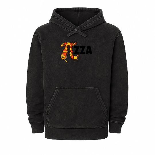 Pizza Mineral Wash Hoodies