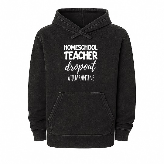 Home School Teacher HomeSchool Parent Mineral Wash Hoodies
