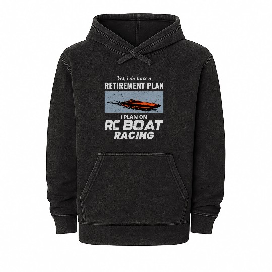 Rc Boat Racing Electric Powerboat Speedboat Race Mineral Wash Hoodies