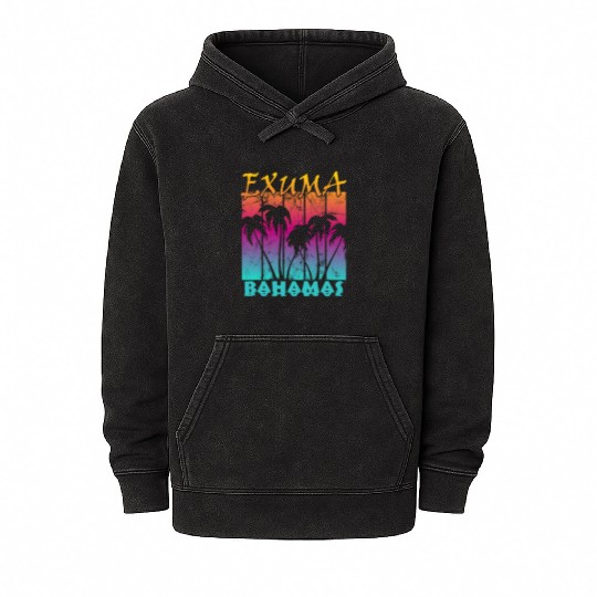 Exuma Bahamas Mineral Wash Hoodies
