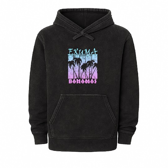 Exuma Bahamas Mineral Wash Hoodies