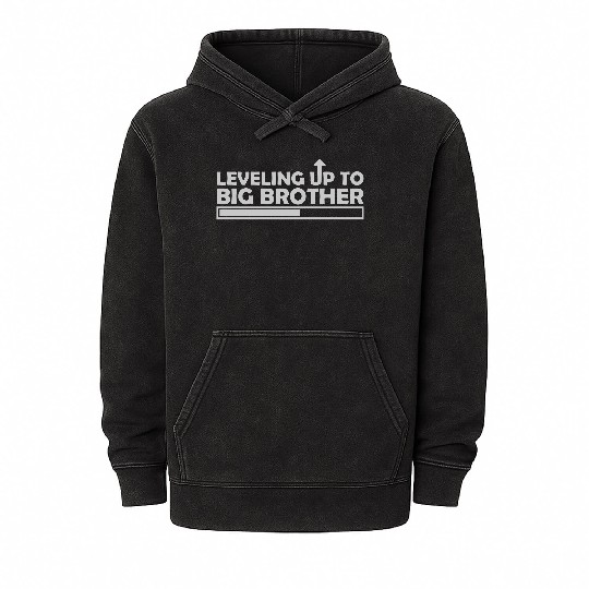 Leveling up big brother Mineral Wash Hoodies