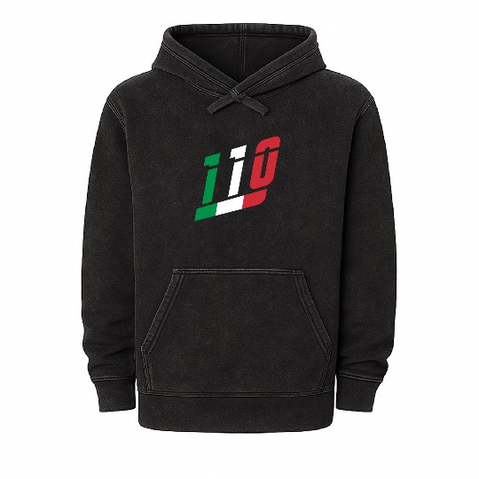 110 italia italy Mineral Wash Hoodies