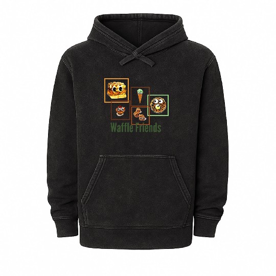 Waffle Friends Mineral Wash Hoodies