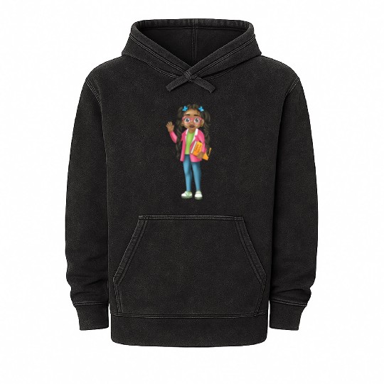 I Am The Future African American Girl Teacher Mineral Wash Hoodies