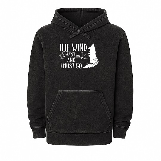 Windsurfing Board Sail Paddle Windsurfer Mineral Wash Hoodies
