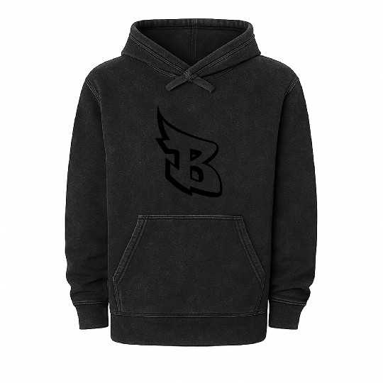 Letter b graffiti Mineral Wash Hoodies