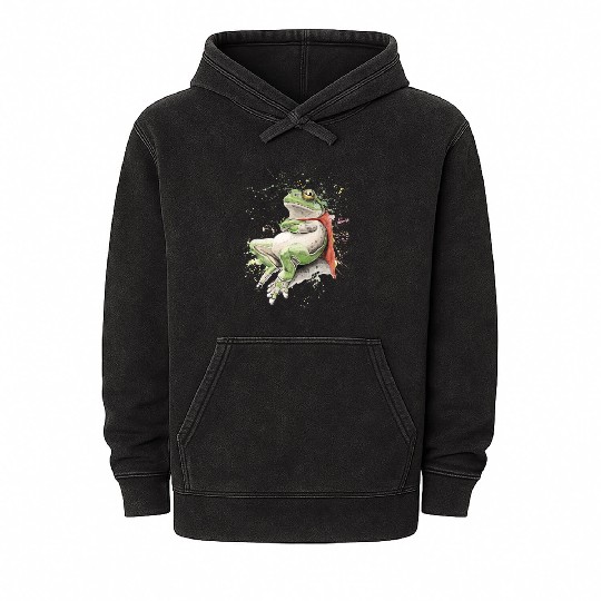 Super Frog Mineral Wash Hoodies