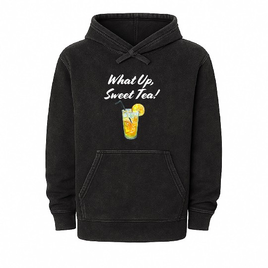 What up, Sweet Tea! White Mineral Wash Hoodies