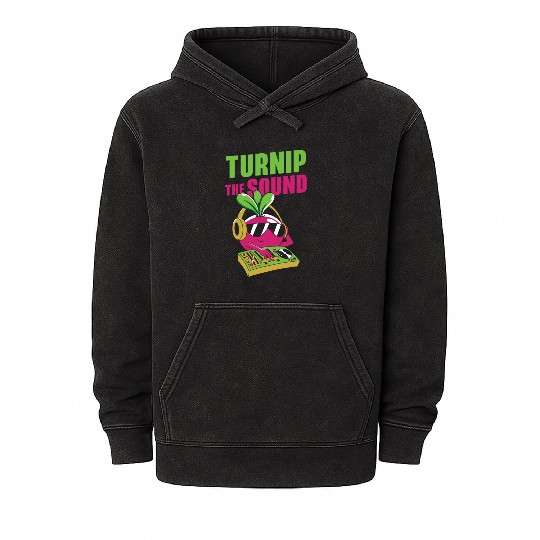 Music Turnip Party Music Lover Vegetable Mineral Wash Hoodies