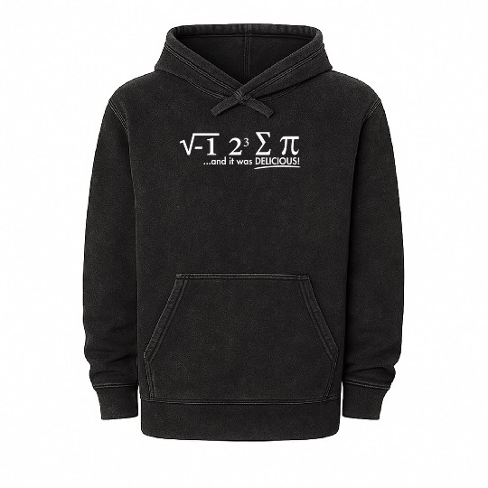 I Ate Some Pi And It Was Delicious Mineral Wash Hoodies