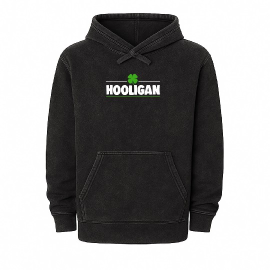 Hooligan Ireland Clover Mineral Wash Hoodies