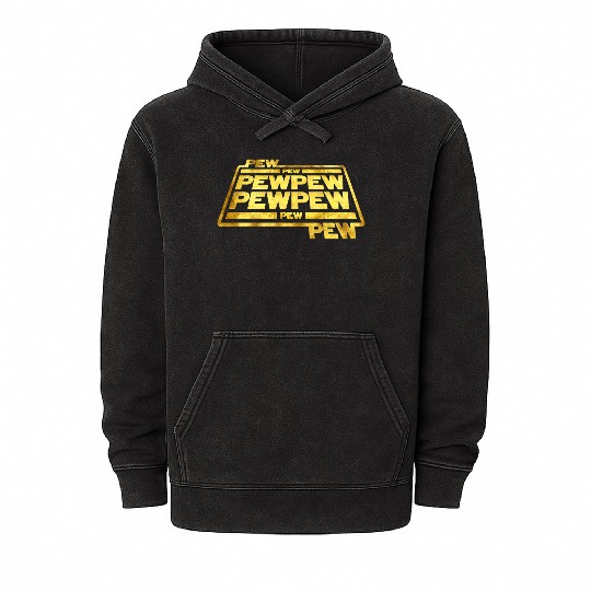 Pew Pew Pew Mineral Wash Hoodies