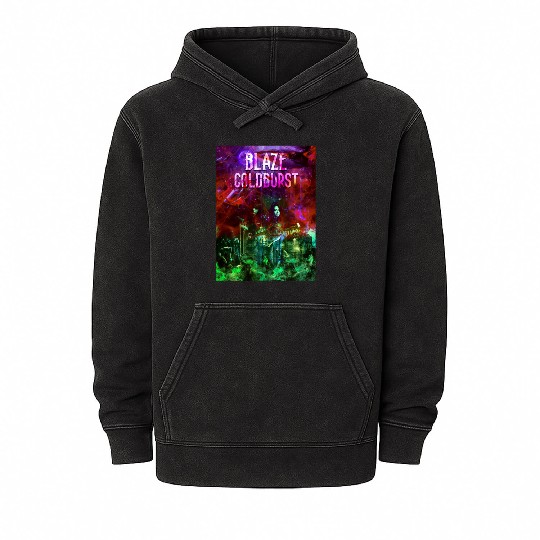 Blaze Goldburst Fantasy Book Psychological Mineral Wash Hoodies