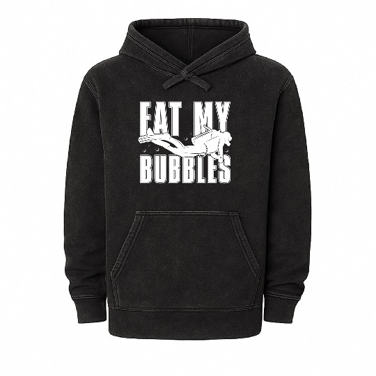 Scuba Diving Diver Mineral Wash Hoodies