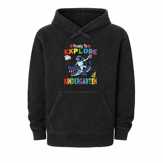Explore Kindergarten Back to School Astronomy Mineral Wash Hoodies
