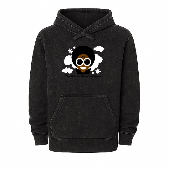 The 80's and 90's Afro-Culture. Mineral Wash Hoodies