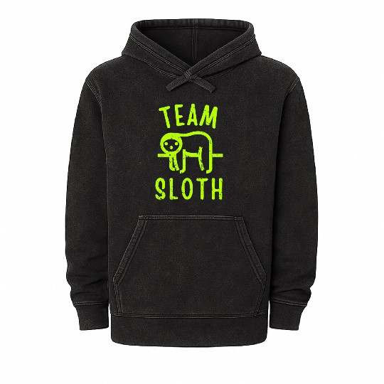 Team Sloth Mineral Wash Hoodies