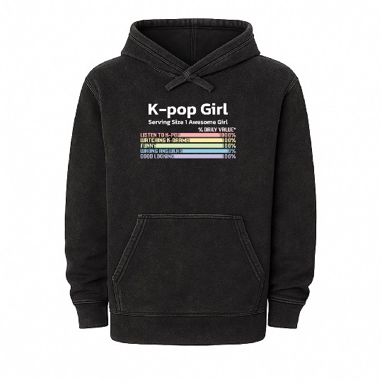 kpop girl, k pop music, korean pop music Mineral Wash Hoodies