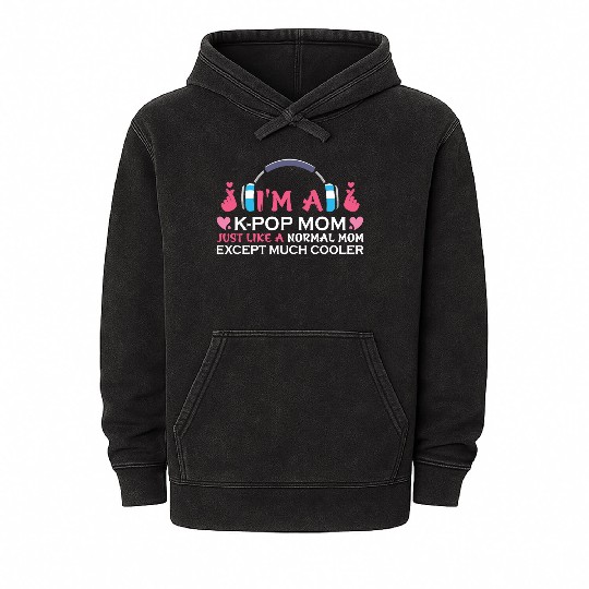 kpop mom, k pop music, korean pop music Mineral Wash Hoodies