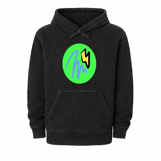 Tornado and Thunder design Mineral Wash Hoodies