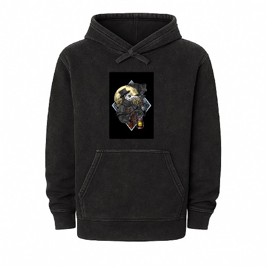 Plague Doctor Mineral Wash Hoodies