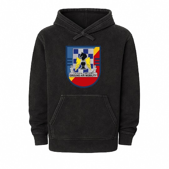 Army 3rd Bn General Support 82nd Aviation Regiment Mineral Wash Hoodies