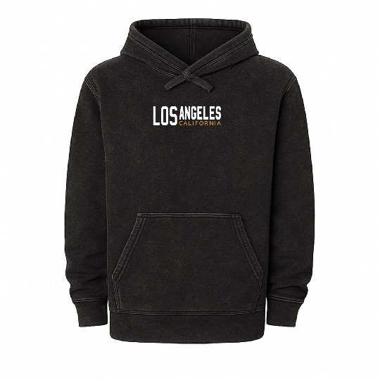 Los angeles california Mineral Wash Hoodies
