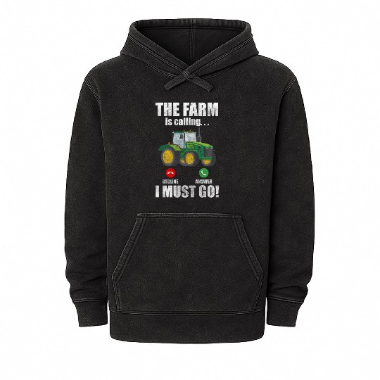 Agriculture Commercial Vehicle Tractors Grain Mineral Wash Hoodies