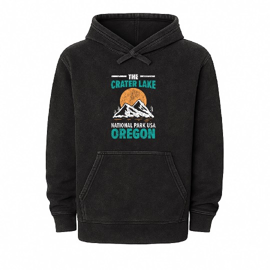 The Crater Lake National Park USA Oregon America Mineral Wash Hoodies