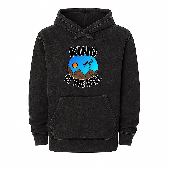 King Of The Hill - Cyclist Gift Mineral Wash Hoodies