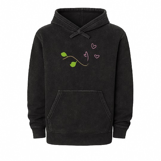 branch icon hearts tree nature stick leaf Mineral Wash Hoodies