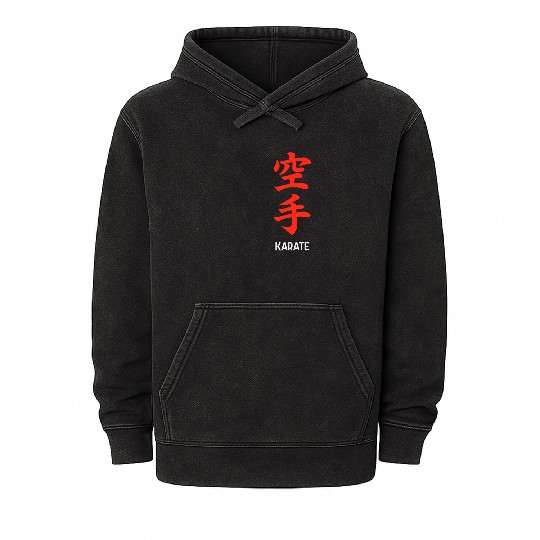 Karate Mineral Wash Hoodies
