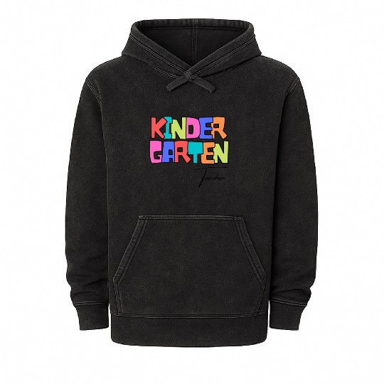 Kindergarten Teacher Mineral Wash Hoodies