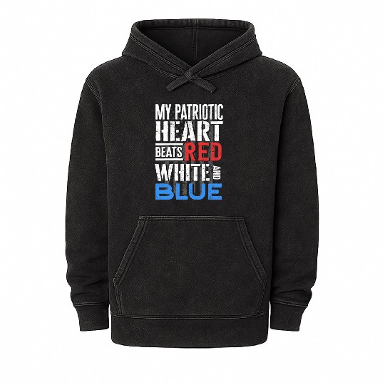 US Patriotic Quotes, Patriot, Patriots Mineral Wash Hoodies
