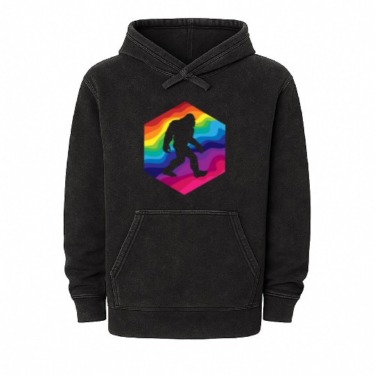 LGBT Gay Lesbian Pride Flag Funny Pride Month Mineral Wash Hoodies