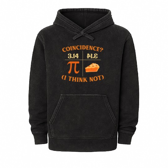Funny Pi Day Match Teacher Geek Science Mineral Wash Hoodies