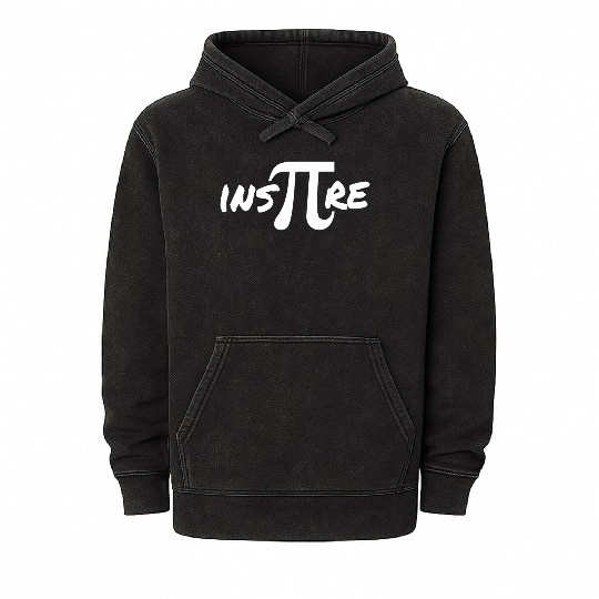 Pi Day Inspire Math Teacher Gift Mineral Wash Hoodies